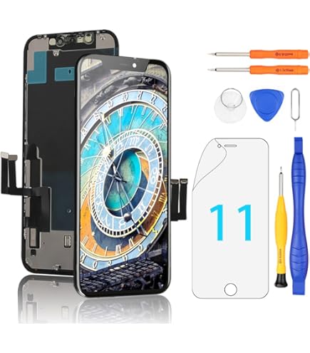 iPhone14pro 画面割あり　補修部品付属 Amazon.co.jp: SRJTEK For iPhone 14 Pro incell 液晶パネル